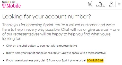 sprint business account phone number
